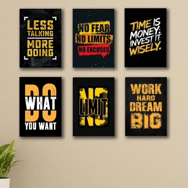 Set of 6 Motivational Quotes